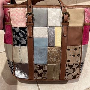 COPY - Patchwork Coach Shoulder Bag